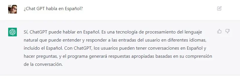 Chat gpt español